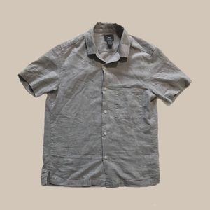 Casual Gray Button Up Shirt
